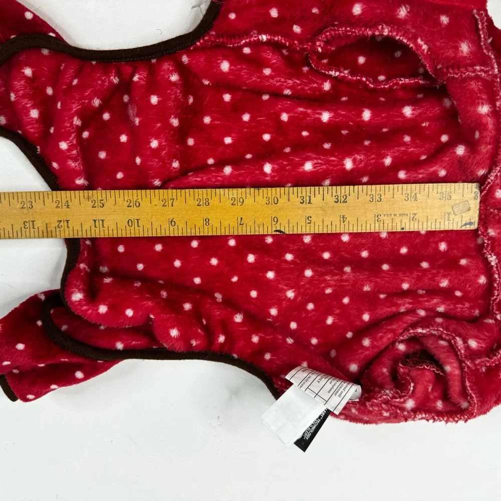 Red Reindeer Polka Dot Dog Sweater